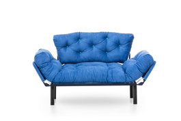 Atelier Del Sofa Nitta - Sofá-Cama de 2 Plazas Azul